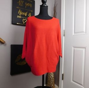 🌻 Knitwear by F&F Poncho Sweater Red